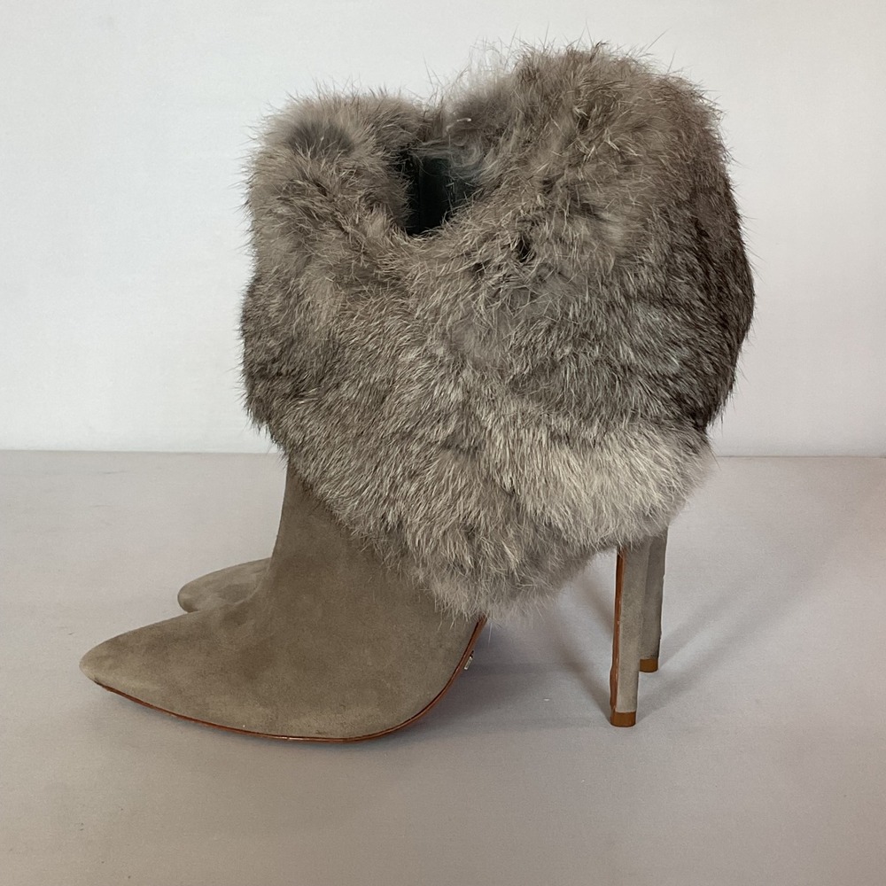 Schutz Suede Stiletto Ankle Boots Women's 8.5 - Picture 4 of 7